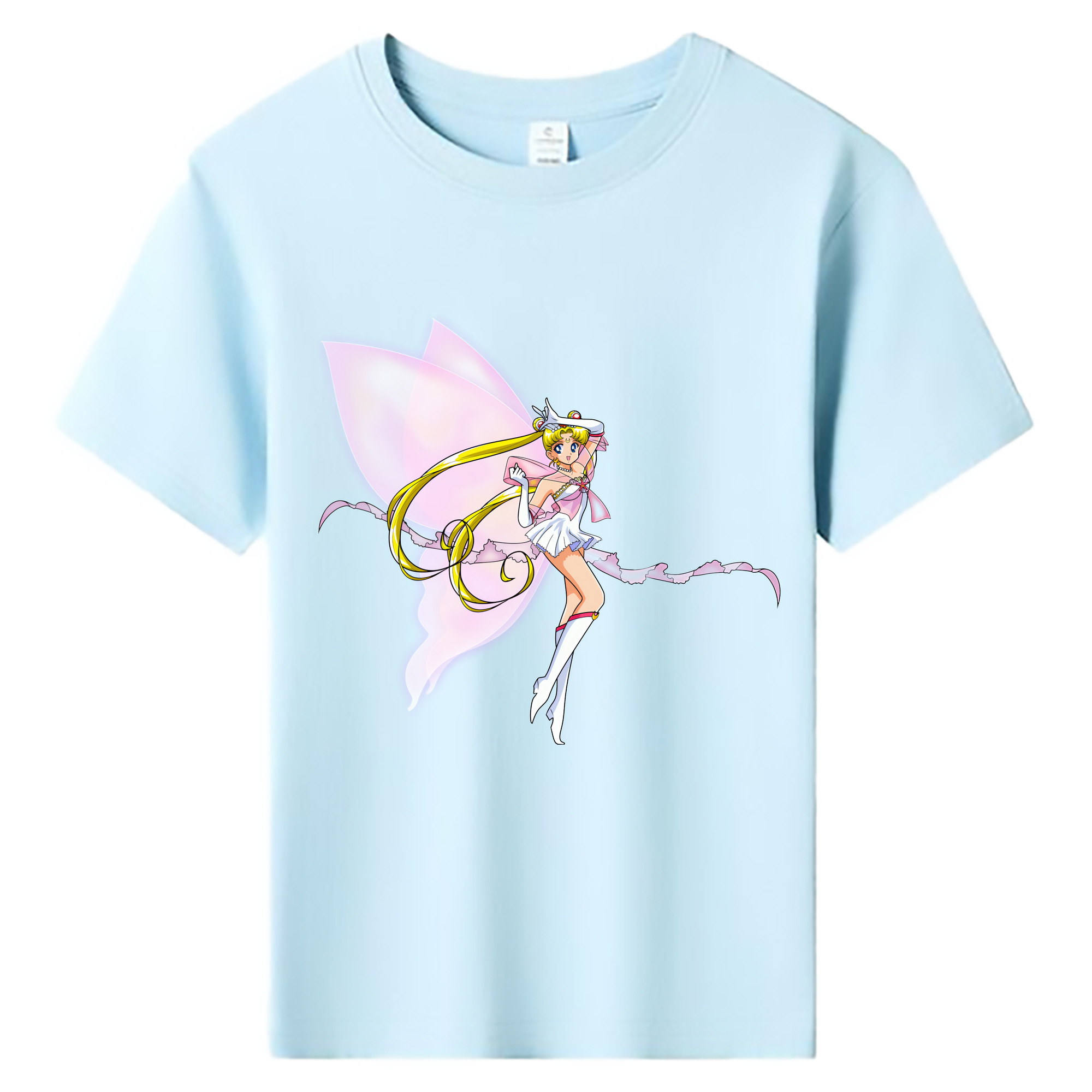 （画像用） 美少女戦士セーラームーン 月野 うさぎ つきの うさぎ Sailor Moon Tsukino Usagi 綿100％キッズTシャツ（フロントプリント）